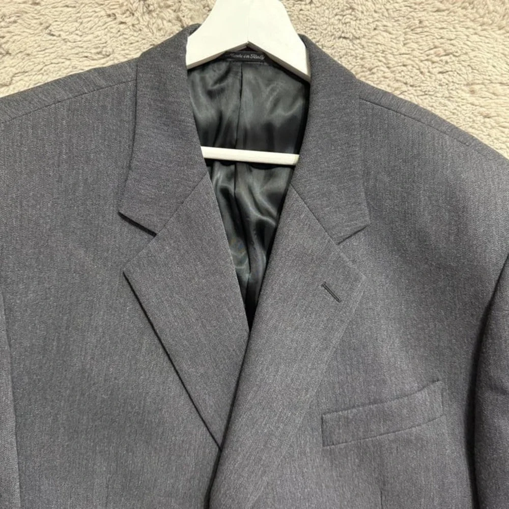 Manzoni‎ Couture Men's Grey Wool Blazer Jacket 44R Italy Career Business
